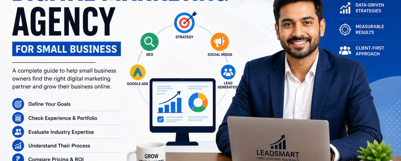Digital marketing agency guide for small businesses by LeadSmart.